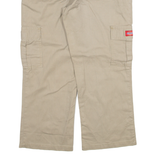 DICKIES Cargo Womens Trousers Beige Regular Straight W32 L23