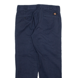 DICKIES Mens Trousers Blue Slim Straight W34 L29