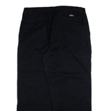 DICKIES Mens Trousers Black Relaxed Straight W38 L30