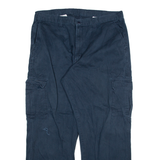 DICKIES Cargo Mens Trousers Blue Relaxed Straight W38 L32