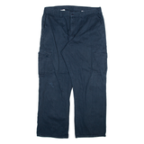 DICKIES Cargo Mens Trousers Blue Relaxed Straight W38 L32