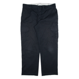DICKIES Cargo Mens Trousers Black Regular Straight W38 L30