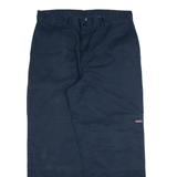 DICKIES Mens Trousers Blue Relaxed Straight W36 L30