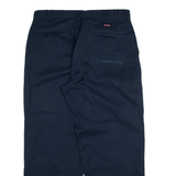 DICKIES Mens Trousers Blue Relaxed Straight W36 L30