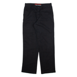 DICKIES Mens Trousers Black Regular Straight W30 L32