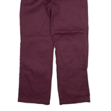 DICKIES 874 Workwear Mens Trousers Maroon Regular Straight W30 L30