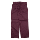 DICKIES 874 Workwear Mens Trousers Maroon Regular Straight W30 L30