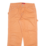 DICKIES Carpenter Womens Trousers Orange Relaxed Straight W34 L31