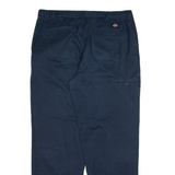 DICKIES Mens Trousers Blue Relaxed Straight W38 L32