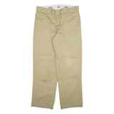 DICKIES 874 Workwear Mens Trousers Beige Regular Straight W32 L28