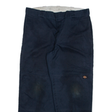 DICKIES Mens Trousers Black Loose Straight W38 L29