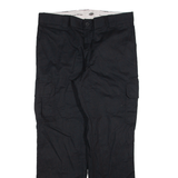 DICKIES Cargo Mens Trousers Black Regular Straight W38 L32