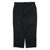 DICKIES Womens Trousers Black Relaxed Straight W38 L26