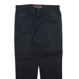 DICKIES Mens Trousers Black Regular Straight W36 L30