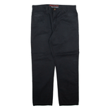 DICKIES Mens Trousers Black Regular Straight W36 L30