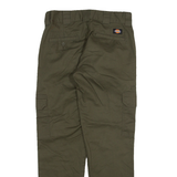 DICKIES Cargo Mens Trousers Green Slim Straight W29 L30