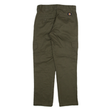 DICKIES Cargo Mens Trousers Green Slim Straight W29 L30