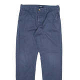 KANGOL Mens Trousers Blue Slim Straight W32 L31