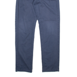 KANGOL Mens Trousers Blue Slim Straight W32 L31