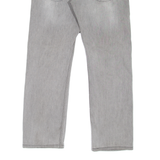 LEVI'S 514 Jeans Mens Grey Slim Straight Stone Wash W34 L30