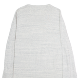 HILFIGER DENIM Mens Jumper Grey Crew Neck Tight Knit L