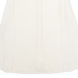 Womens Cardigan White Crew Neck Open Knit M