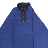 ST BERNARD Mens Fleece Blue 1/4 Zip 90s XXS