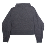 NIKE Womens Jumper Grey High Neck Tight Knit M