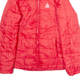 REEBOK Womens Puffer Jacket Red M