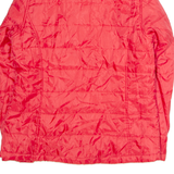 REEBOK Womens Puffer Jacket Red M