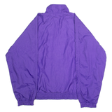FILA Womens Shell Jacket Purple Nylon 90s Striped UK 18