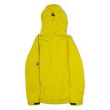 JACK WOLFSKIN Womens Rain Jacket Yellow Hooded UK 8