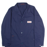 SPILAG Elco Swiss Mens Workwear Coat Blue Twill L