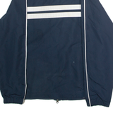 NIKE Mens Track Jacket Blue Striped S