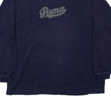 PUMA Oversized Womens Sweatshirt Blue V-Neck L