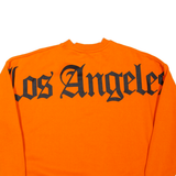 BLACK SQUAD Los Angeles Oversized Womens Sweatshirt Orange USA XS