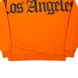 BLACK SQUAD Los Angeles Oversized Womens Sweatshirt Orange USA XS