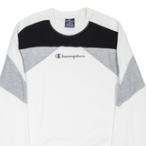 CHAMPION Mens Sweatshirt White XS