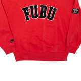 FUBU Womens Sweatshirt Red M