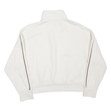 H&M DIVIDED Park City Cropped Womens Sweatshirt White 1/4 Zip XXS