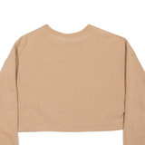 CHAMPION REVERSE WEAVE Warm Up Cropped Womens Sweatshirt Beige XS