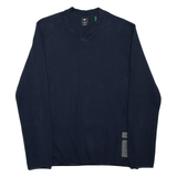 G-STAR Mens Sweatshirt Blue V-Neck M