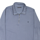 FRENCH CONNECTION Mens Sweatshirt Grey 1/4 Zip 2XL