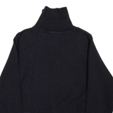 CHAMPION Womens Sweatshirt Black High Neck XXS