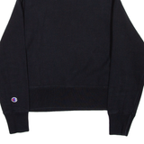 CHAMPION Womens Sweatshirt Black High Neck XXS