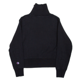 CHAMPION Womens Sweatshirt Black High Neck XXS