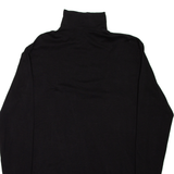 Lightweight Mens Sweatshirt Black 1/4 Zip 2XL