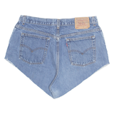 LEVI'S 550 Cut Off Womens Denim Shorts Blue L W35