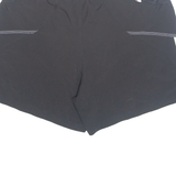 ADIDAS Lined Womens Sports Shorts Black L W34