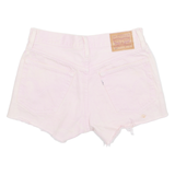 LEVI'S 501 Cut Off Womens Denim Shorts Pink S W28